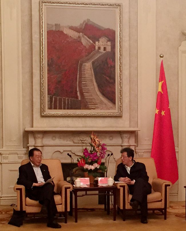 張學(xué)武董事長(zhǎng)會(huì)見北京市張工常務(wù)副市長(zhǎng)（圖）